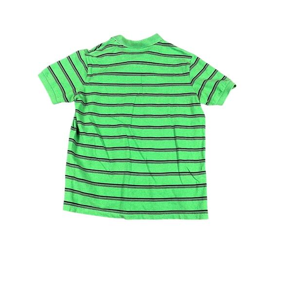 Chaps Men's Green Black Striped Short Sleeve Polo Shirt Size M - Picture 2 of 9